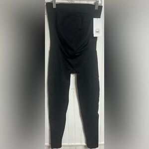 NWT Blanqi Everyday Maternity Belly Support Compression Leggings Black Sz Large